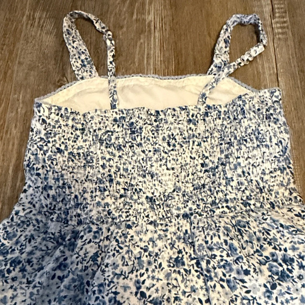abercrombie kids White dress with Blue Accent